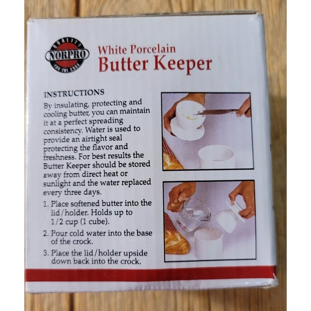 Norpro Stoneware Butter Keeper